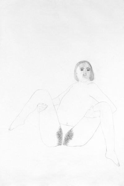 Frau mit gespreizten Beinen | 1995